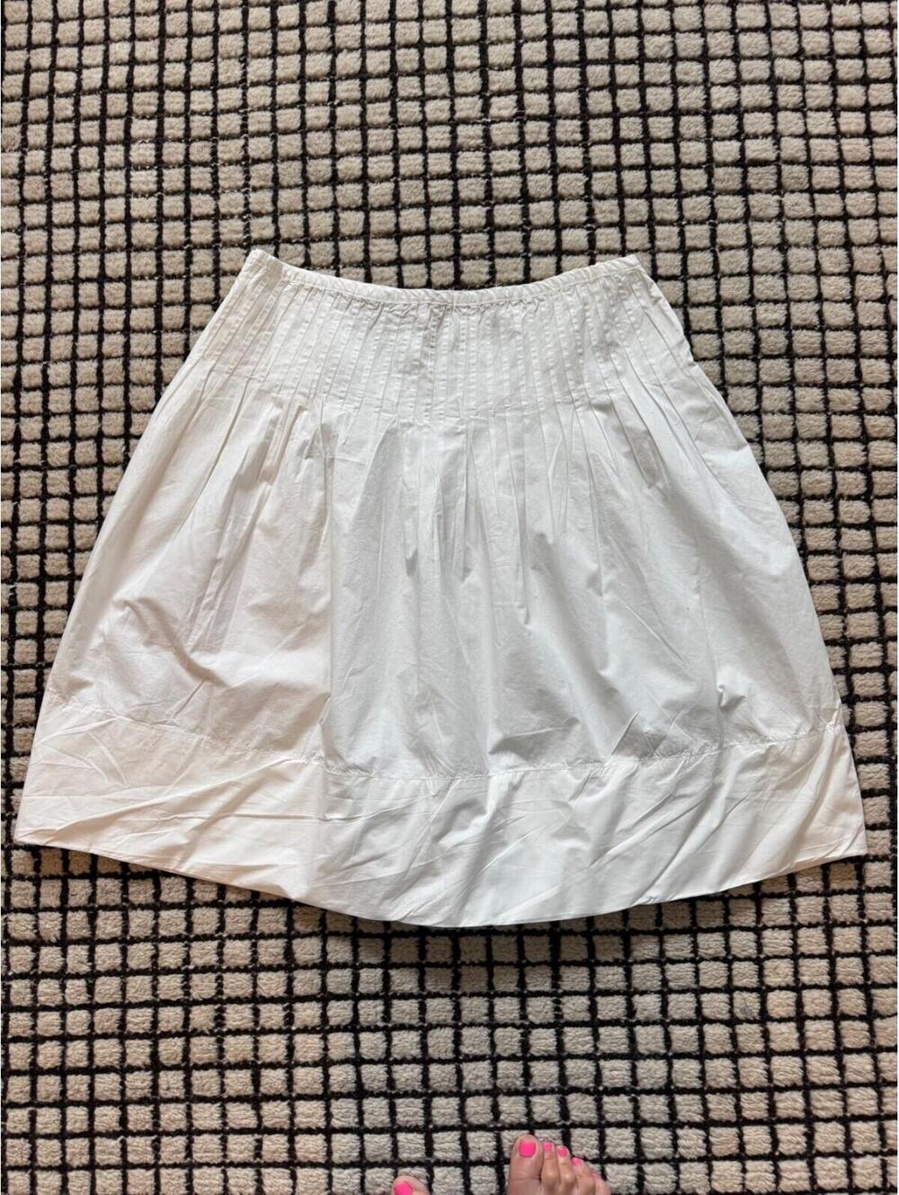 Free People White Knee-Length A-Line Skirt - Picture 8 of 8
